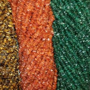 Genuine Gemstone Chips Approx. 36" strand